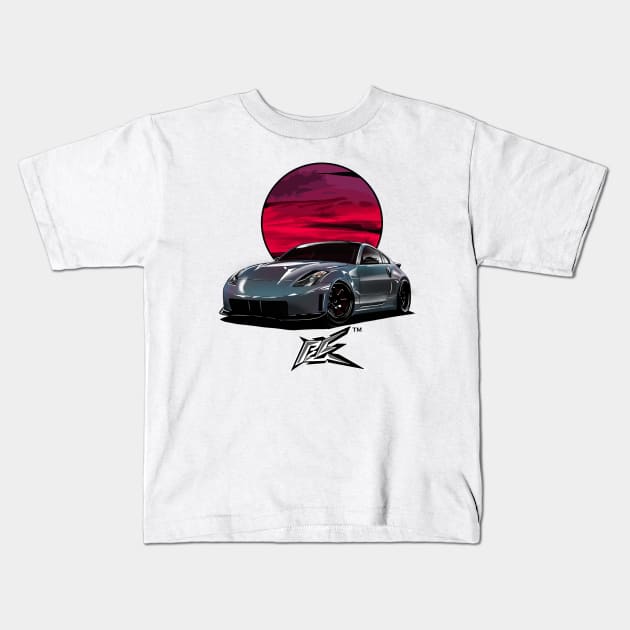 nismo 350z pearl gray Kids T-Shirt by naquash